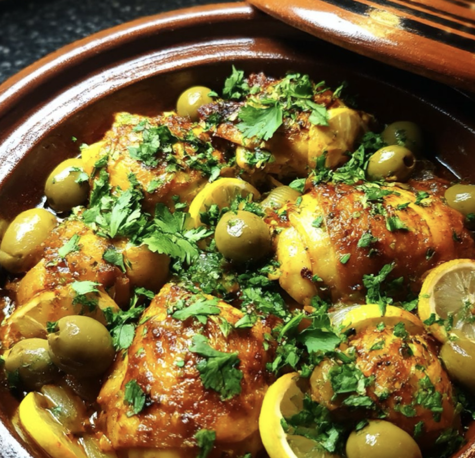 Tagine poulet citron
